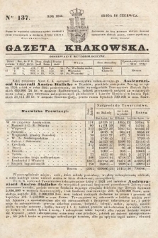 Gazeta Krakowska. 1845, nr 137