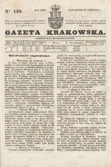Gazeta Krakowska. 1845, nr 138