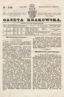Gazeta Krakowska. 1845, nr 141