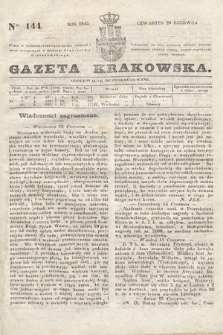 Gazeta Krakowska. 1845, nr 144