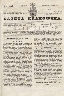 Gazeta Krakowska. 1845, nr 146