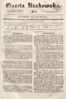 Gazeta Krakowska. 1848, nr 2