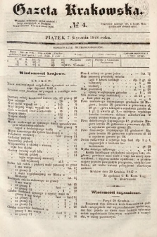 Gazeta Krakowska. 1848, nr 4