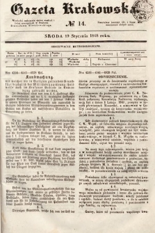 Gazeta Krakowska. 1848, nr 14