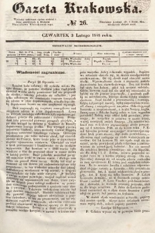 Gazeta Krakowska. 1848, nr 26