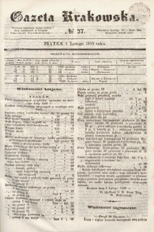 Gazeta Krakowska. 1848, nr 27