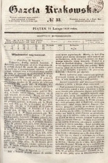 Gazeta Krakowska. 1848, nr 33