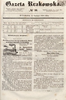 Gazeta Krakowska. 1848, nr 36