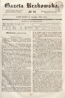 Gazeta Krakowska. 1848, nr 44