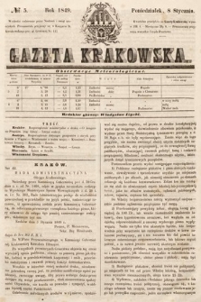 Gazeta Krakowska. 1849, nr 5