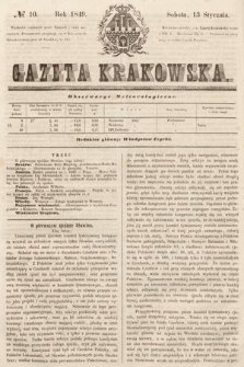 Gazeta Krakowska. 1849, nr 10