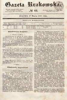 Gazeta Krakowska. 1848, nr 63