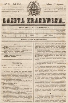 Gazeta Krakowska. 1849, nr 21