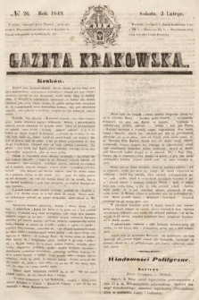 Gazeta Krakowska. 1849, nr 26