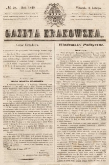 Gazeta Krakowska. 1849, nr 28
