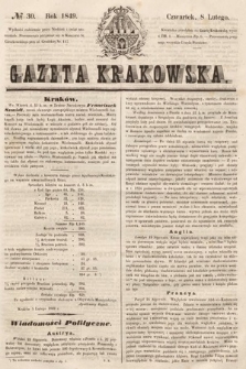 Gazeta Krakowska. 1849, nr 30
