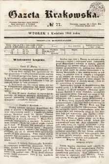 Gazeta Krakowska. 1848, nr 77