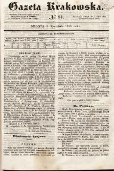 Gazeta Krakowska. 1848, nr 81