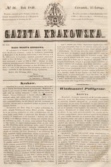 Gazeta Krakowska. 1849, nr 36