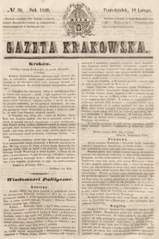 Gazeta Krakowska. 1849, nr 39