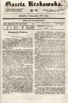 Gazeta Krakowska. 1848, nr 87