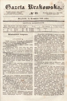 Gazeta Krakowska. 1848, nr 92