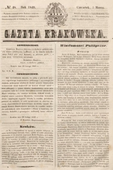Gazeta Krakowska. 1849, nr 48