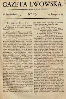Gazeta Lwowska. 1816, nr 29