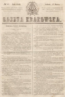 Gazeta Krakowska. 1849, nr 61