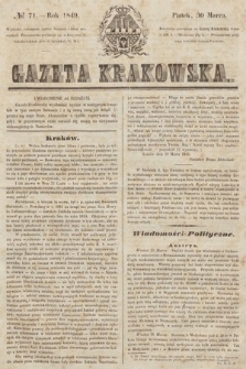 Gazeta Krakowska. 1849, nr 71