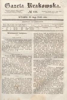 Gazeta Krakowska. 1848, nr 116