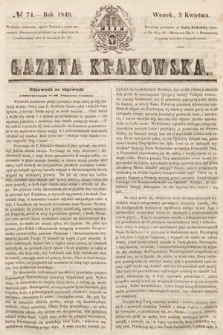 Gazeta Krakowska. 1849, nr 74