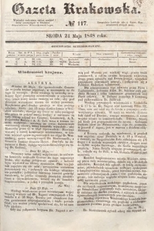 Gazeta Krakowska. 1848, nr 117
