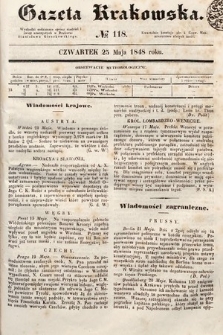 Gazeta Krakowska. 1848, nr 118