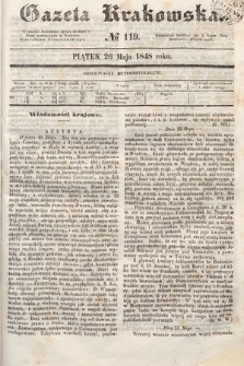 Gazeta Krakowska. 1848, nr 119