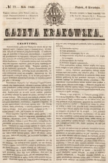 Gazeta Krakowska. 1849, nr 77