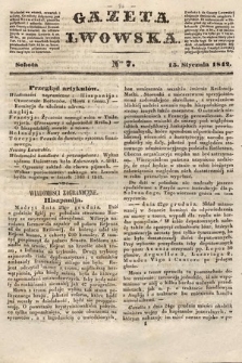 Gazeta Lwowska. 1842, nr 7