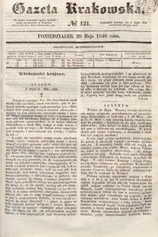 Gazeta Krakowska. 1848, nr 121