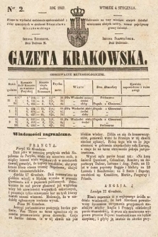 Gazeta Krakowska. 1842, nr 2