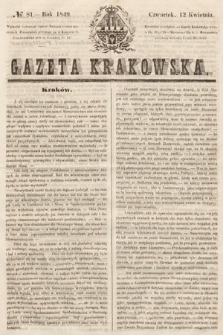 Gazeta Krakowska. 1849, nr 81