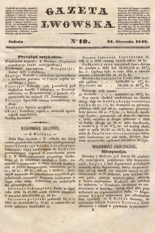 Gazeta Lwowska. 1842, nr 10