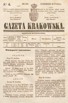 Gazeta Krakowska. 1842, nr 6