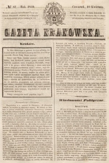 Gazeta Krakowska. 1849, nr 87