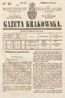 Gazeta Krakowska. 1842, nr 13