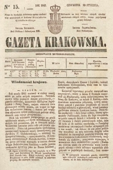 Gazeta Krakowska. 1842, nr 15