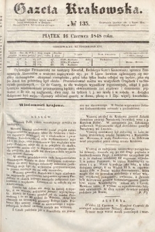 Gazeta Krakowska. 1848, nr 135
