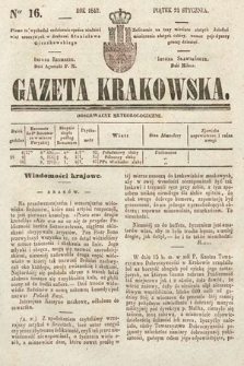 Gazeta Krakowska. 1842, nr 16