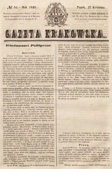 Gazeta Krakowska. 1849, nr 94