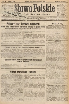 Słowo Polskie. 1921, nr 87