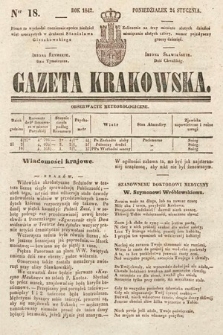 Gazeta Krakowska. 1842, nr 18